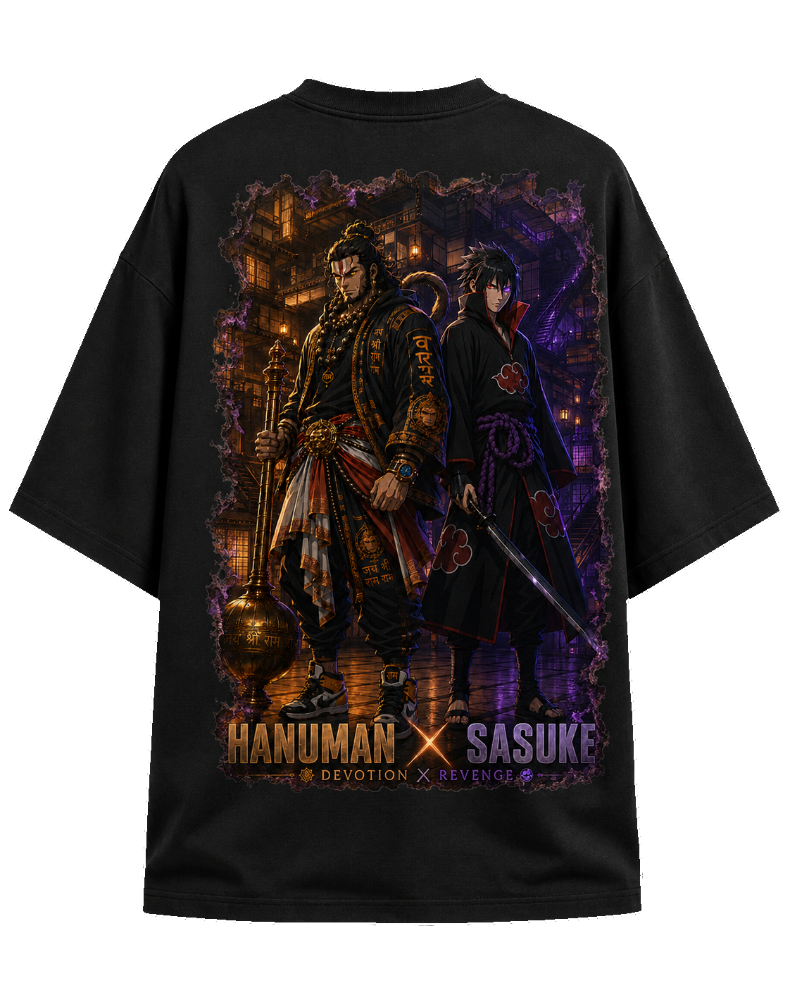 Hanuman X Sasuke – Divine Precision