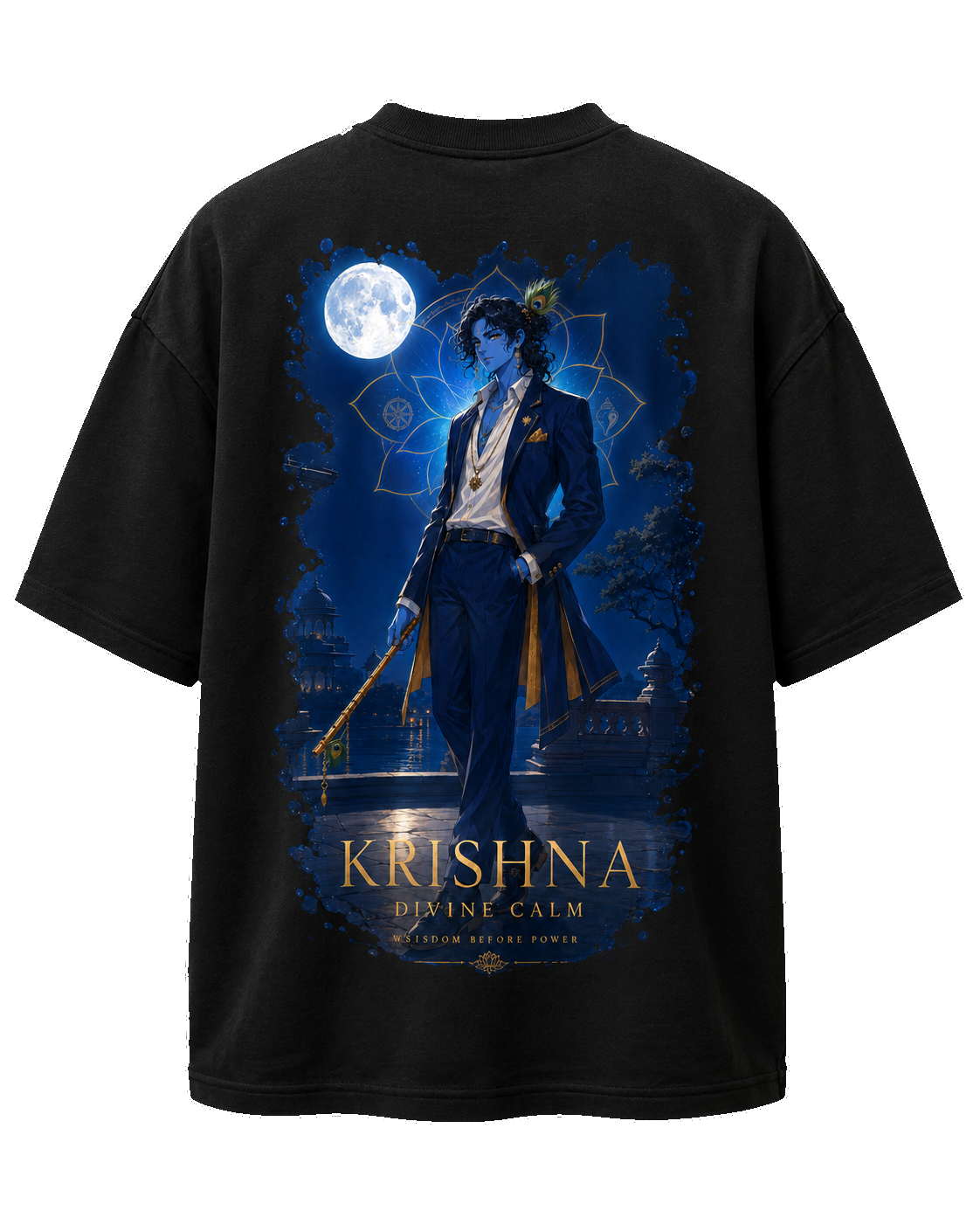 Krishna – Divine Calm — back mockup