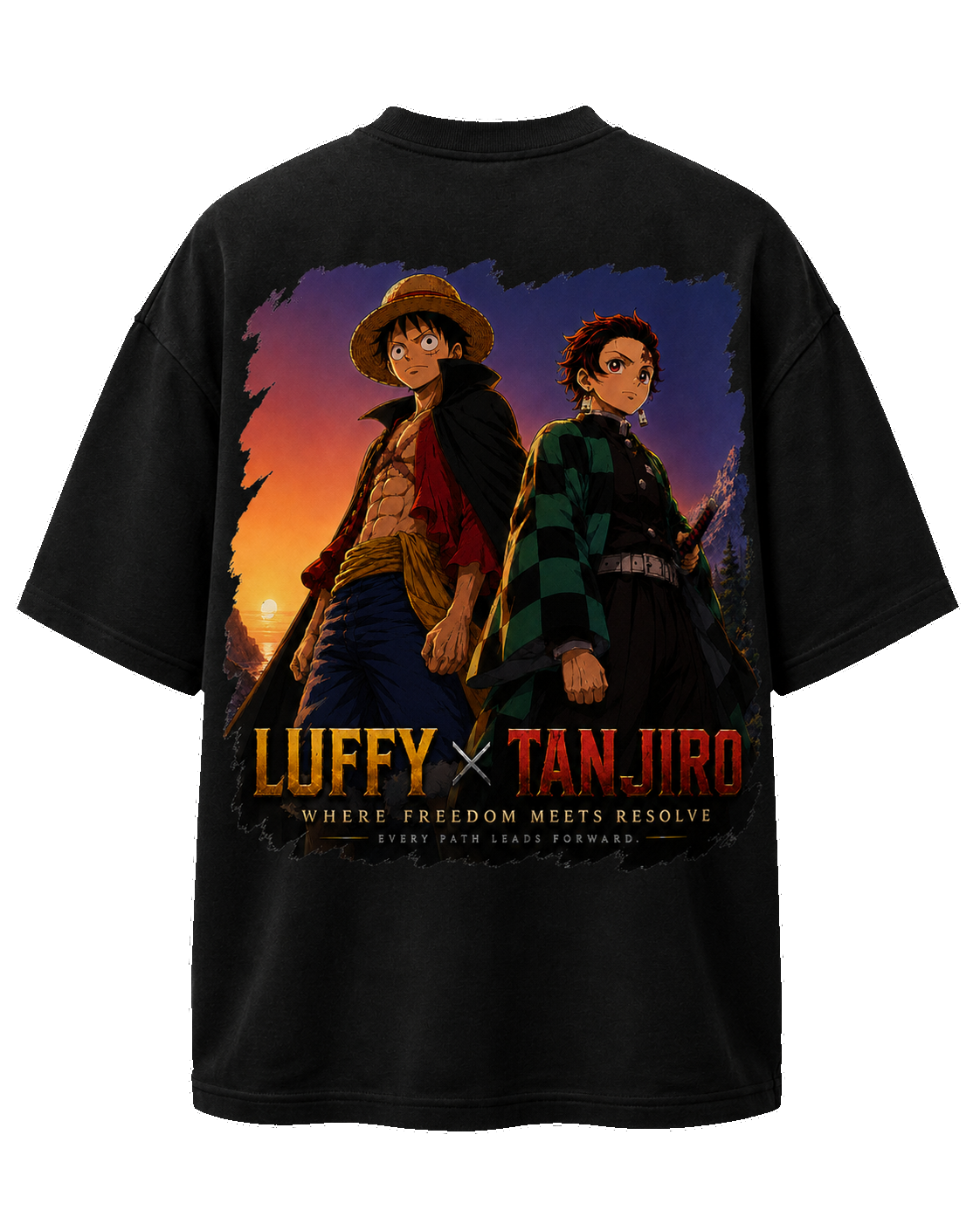 Luffy X Tanjiro – Two Legends